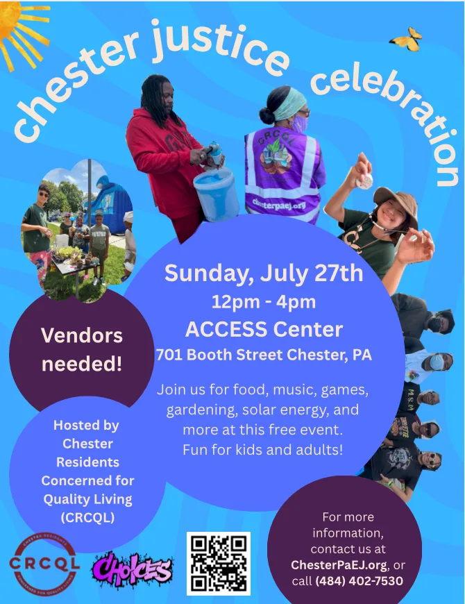 Chester Justice Celebration – CALL FOR VENDORS!